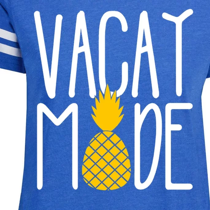 Vacay Mode Cute Pineapple Enza Ladies Jersey Football T-Shirt