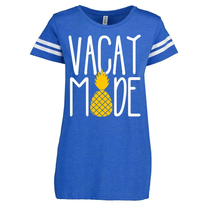 Vacay Mode Cute Pineapple Enza Ladies Jersey Football T-Shirt