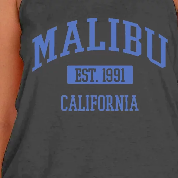 Varsity Malibu California Women's Knotted Racerback Tank