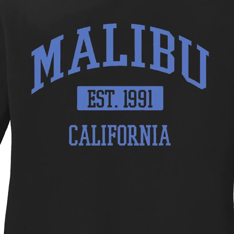 Varsity Malibu California Ladies Long Sleeve Shirt