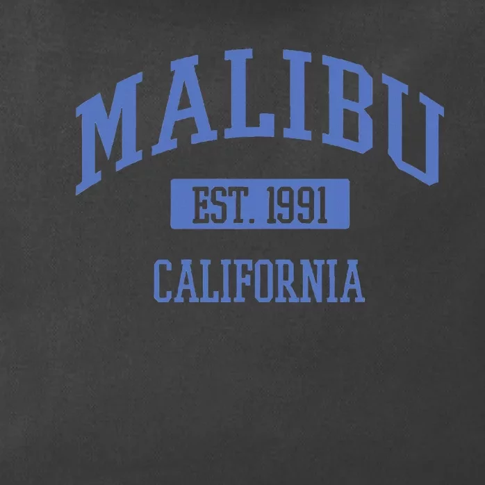 Varsity Malibu California Zip Tote Bag