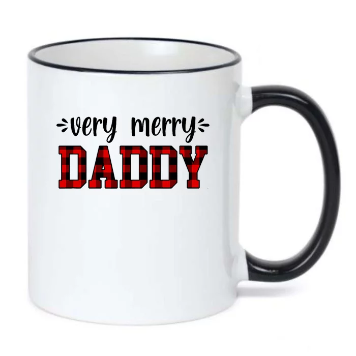 Very Merry Daddy Christmas Holiday Dad Family Time Winter Black Color Changing Mug