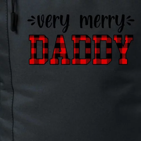 Very Merry Daddy Christmas Holiday Dad Family Time Winter Daily Commute Backpack