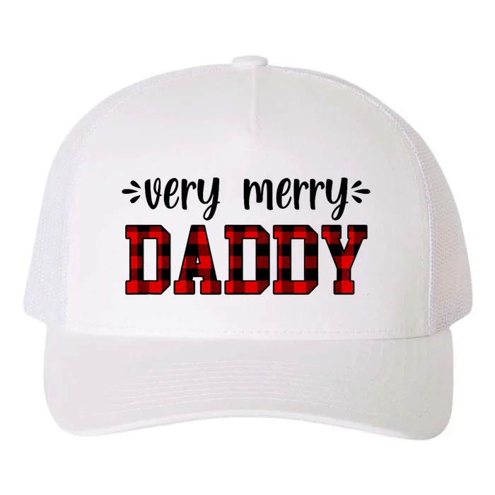 Very Merry Daddy Christmas Holiday Dad Family Time Winter Yupoong Adult 5-Panel Trucker Hat