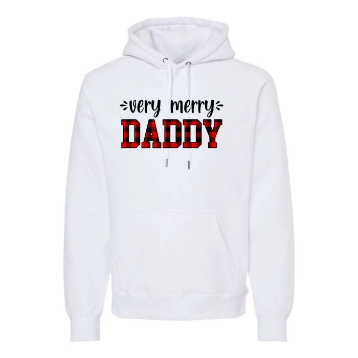 Very Merry Daddy Christmas Holiday Dad Family Time Winter Premium Hoodie