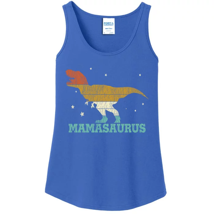 Vintage Mamasaurus Dinosaur Trex Mom Family Matching Mother Gift Ladies Essential Tank