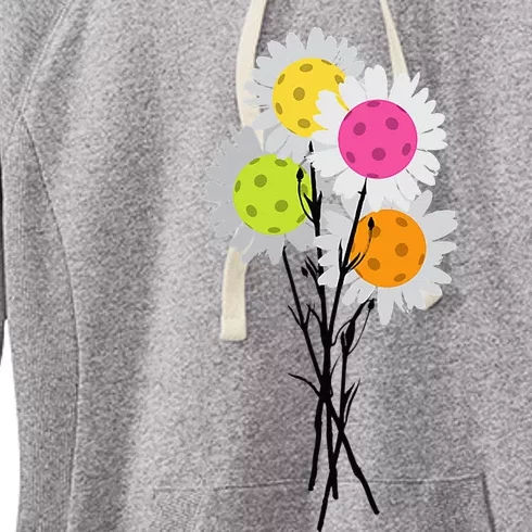 Valentine's Mother's Day Pickleball Flower Bouquet Pretty Women's Fleece Hoodie