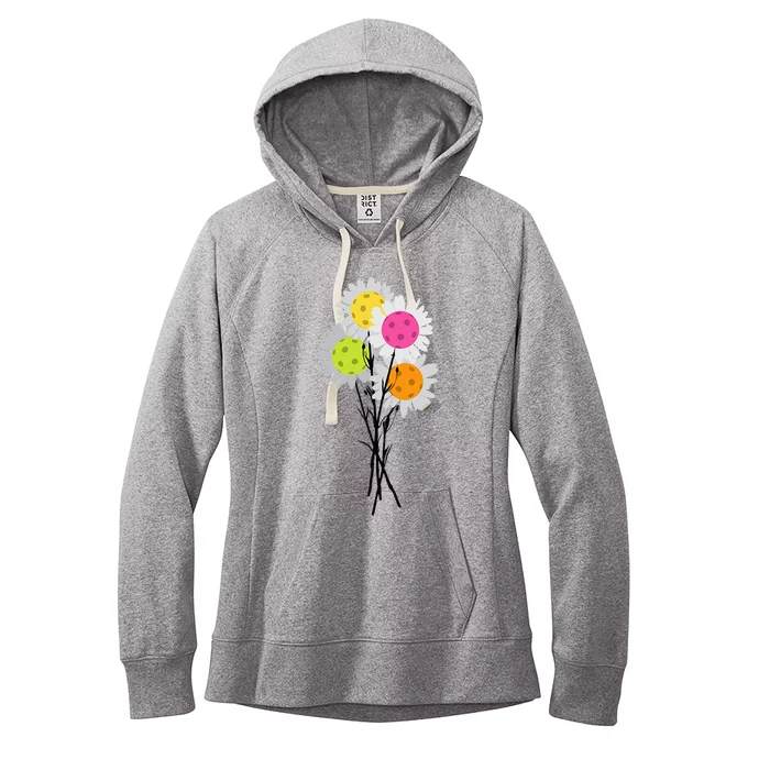 Valentine's Mother's Day Pickleball Flower Bouquet Pretty Women's Fleece Hoodie