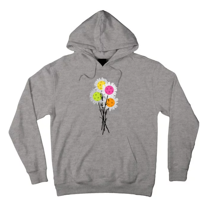 Valentine's Mother's Day Pickleball Flower Bouquet Pretty Tall Hoodie