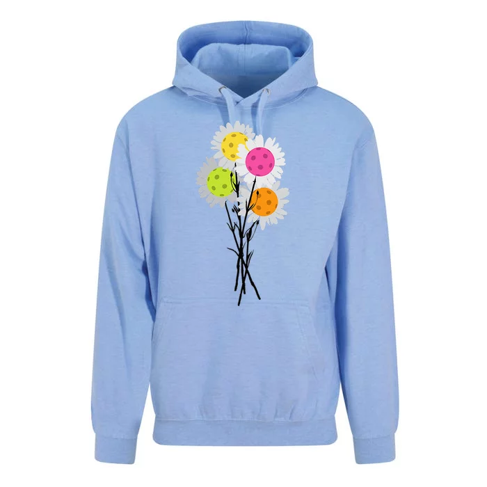 Valentine's Mother's Day Pickleball Flower Bouquet Pretty Unisex Surf Hoodie