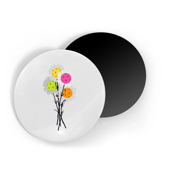 Valentine's Mother's Day Pickleball Flower Bouquet Pretty Magnet