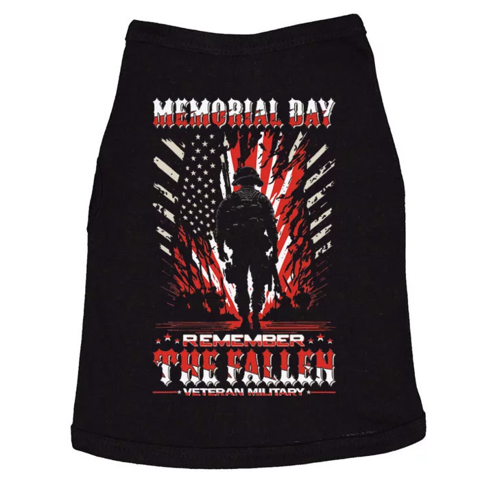 Vintage Memorial Day Remember The Fallen Veteran Military Doggie Tank