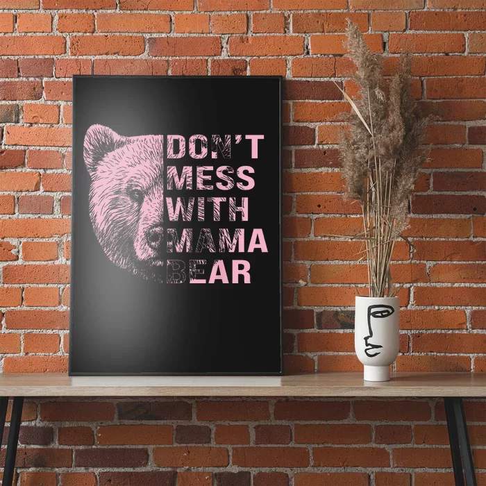 Vintage Mothers Day Don't Mess with Mama Bear Gifts Poster