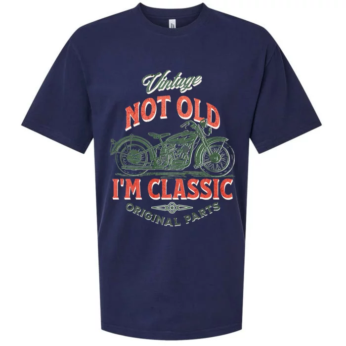 Vintage Motorcycle Dad Granddad IM Not Old I’M Classic Sueded Cloud Jersey T-Shirt