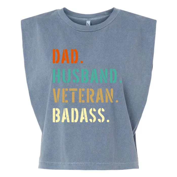 Veteran Military Dad Gifts From Daughter Son Wife Garment-Dyed Women's Muscle Tee