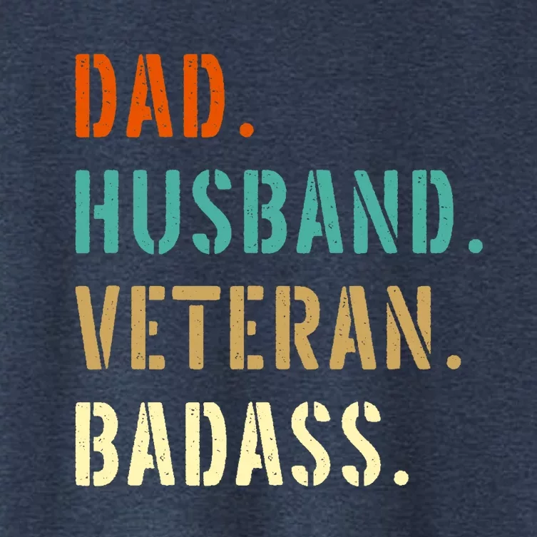 Veteran Military Dad Gifts From Daughter Son Wife Women's Crop Top Tee