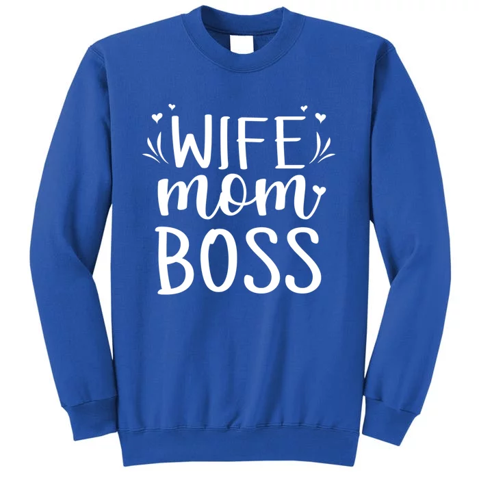 Vintage Mother's Day Funny Wife Mom Boss Lady Gift Sweatshirt