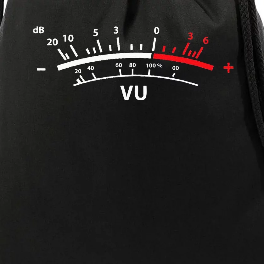 VU Meter dB DJ Drawstring Bag