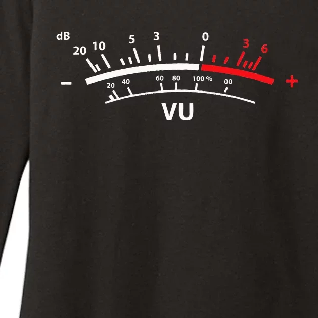 VU Meter dB DJ Womens CVC Long Sleeve Shirt