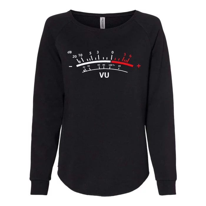 VU Meter dB DJ Womens California Wash Sweatshirt