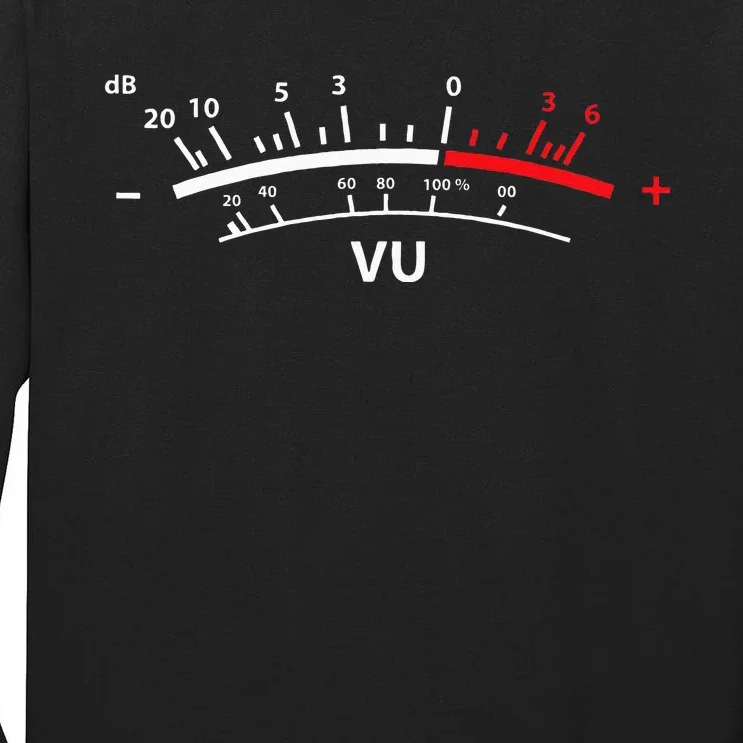 VU Meter DB DJ Tall Long Sleeve T-Shirt