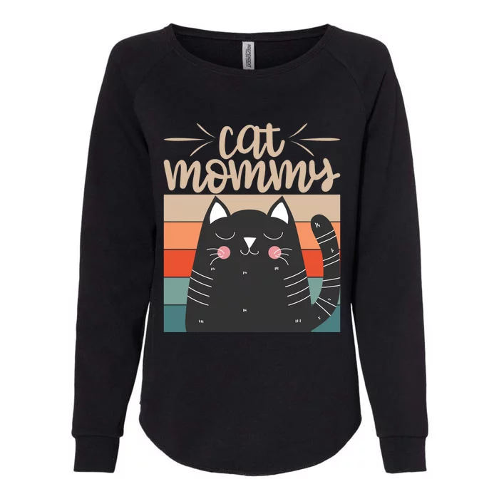 Vintage Mothers Day Great Gift Ll Cat Mama Cat Lovers Cool Gift Womens California Wash Sweatshirt