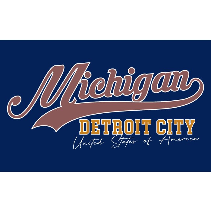 Vintage Michigan Detroit City Bumper Sticker