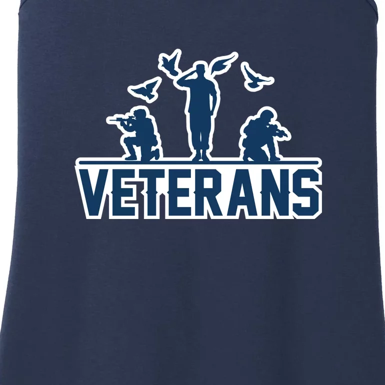 Veterans Memorial Day Gift Patriot Ladies Essential Tank