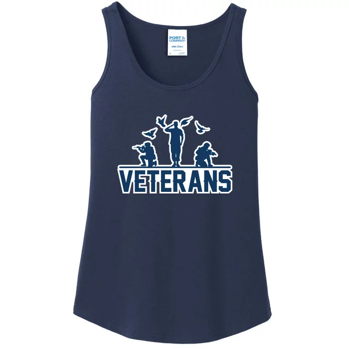 Veterans Memorial Day Gift Patriot Ladies Essential Tank