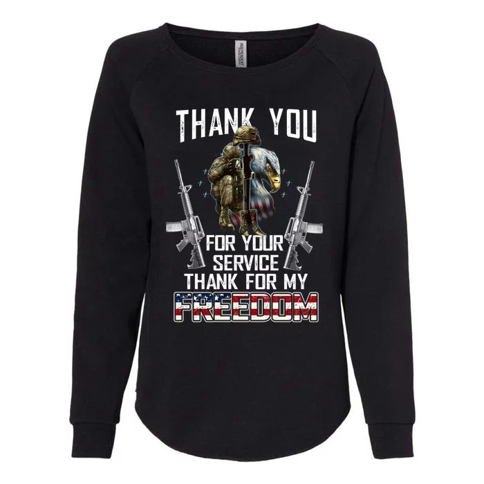 Veterans Memorial Day Thank You For Your Service Meaningful Gift Womens California Wash Sweatshirt