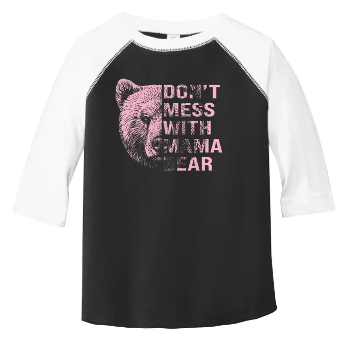 Vintage Mothers Day Don't Mess with Mama Bear Gifts Toddler Fine Jersey T-Shirt