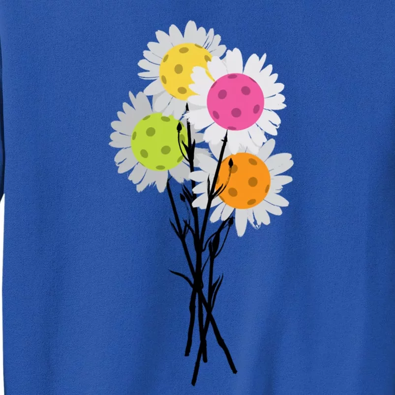 ValentineS MotherS Day Pickleball Flower Bouquet Pretty Gift Tall Sweatshirt