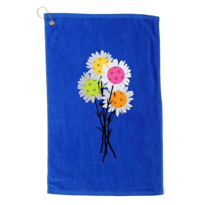 ValentineS MotherS Day Pickleball Flower Bouquet Pretty Gift Platinum Collection Golf Towel