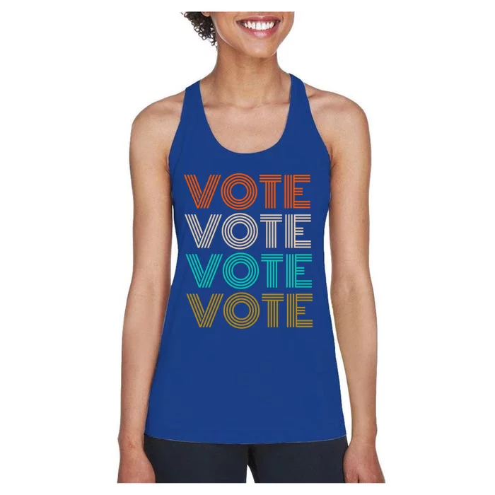 Vintage Midterm Elections Vote Cool Gift Mid Term Gift Women's Racerback Tank