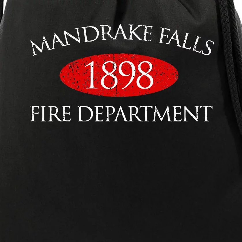 Vintage Mandrake Falls Fire Department Drawstring Bag