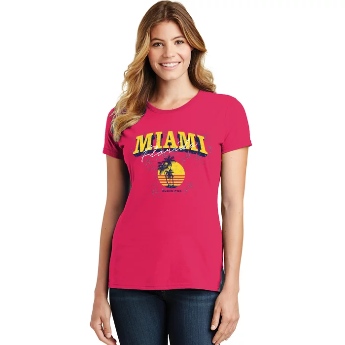 Vintage Miami Florida Beach Fun Women's T-Shirt