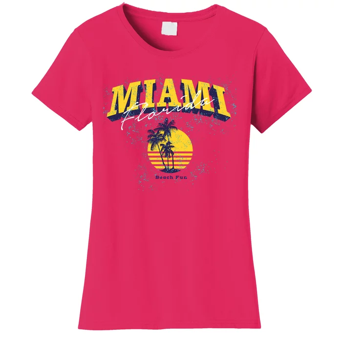 Vintage Miami Florida Beach Fun Women's T-Shirt