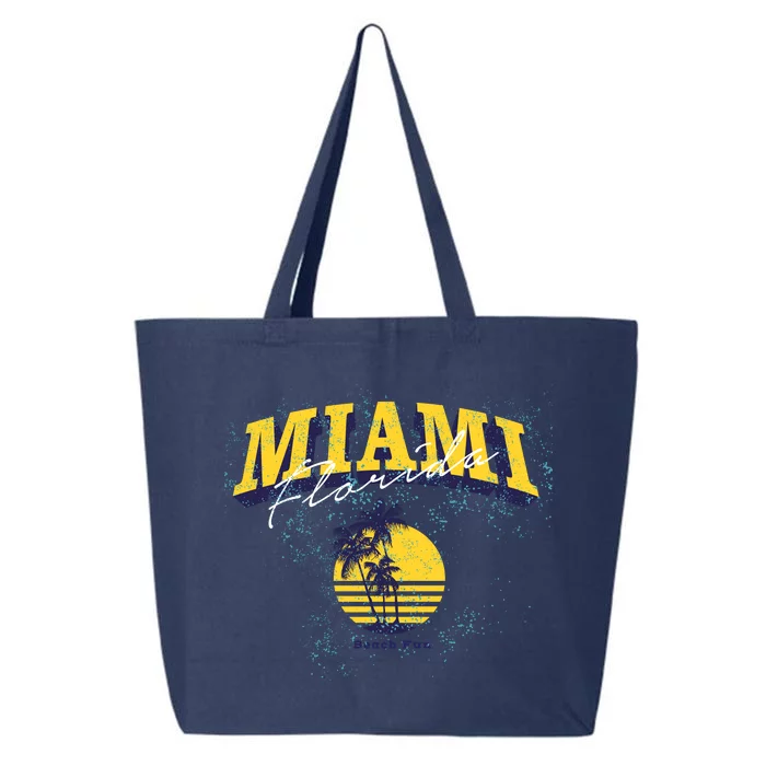 Vintage Miami Florida Beach Fun 25L Jumbo Tote