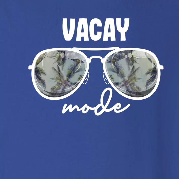 Vacay Mode Funny Vacation Cruise Ship Sunglasses Summer Great Gift Toddler Long Sleeve Shirt