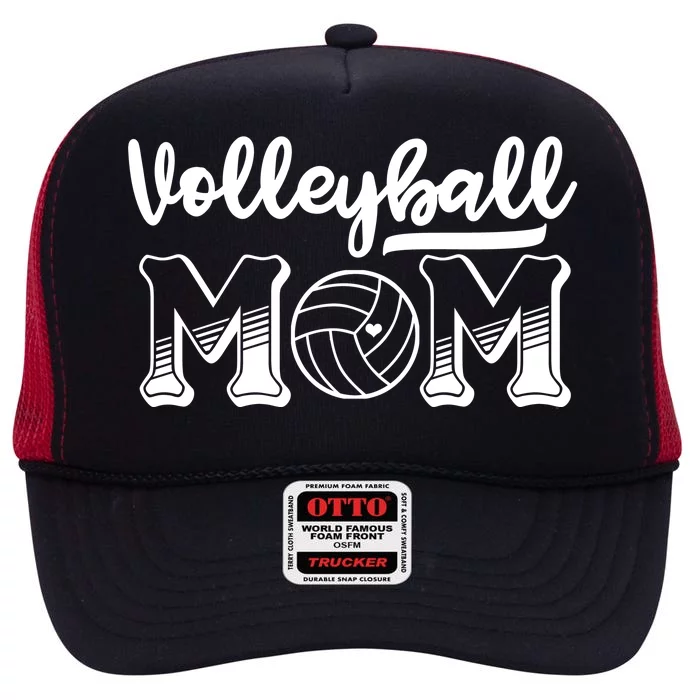 Volleyball Mom Funny Gift Volleyball Funny Gift High Crown Mesh Trucker Hat