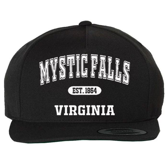 Vintage Mystic Falls Virginia Retro Men Women Fan Wool Snapback Cap