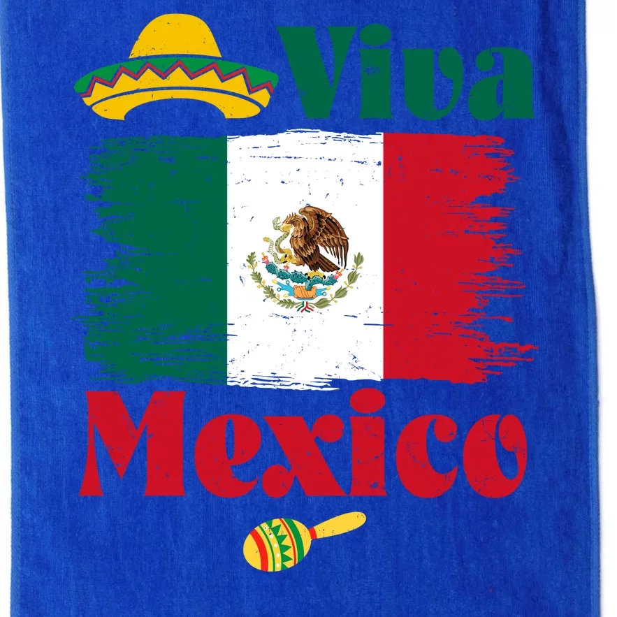 Viva Mexico Flag Mexican Independence Day Platinum Collection Golf Towel