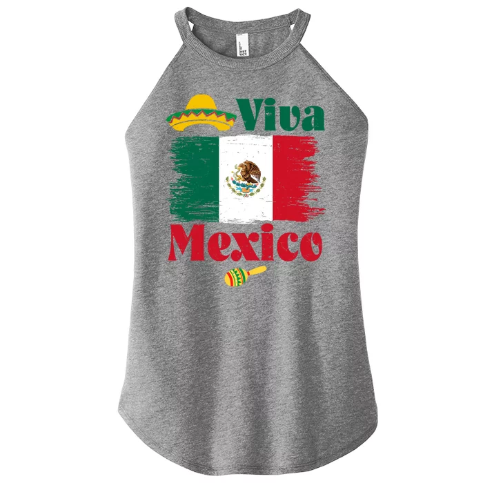 Viva Mexico Flag Mexican Independence Day Women’s Perfect Tri Rocker Tank