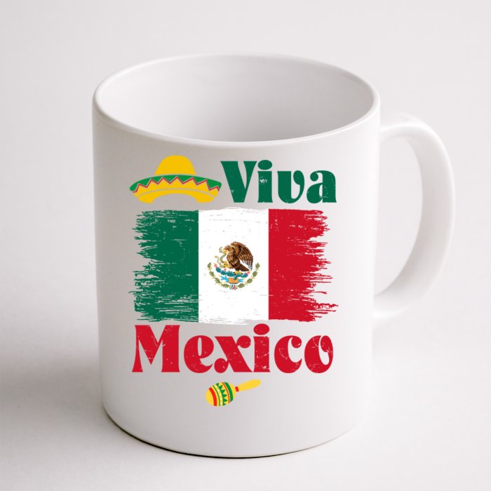 Viva Mexico Flag Mexican Independence Day Front & Back Coffee Mug