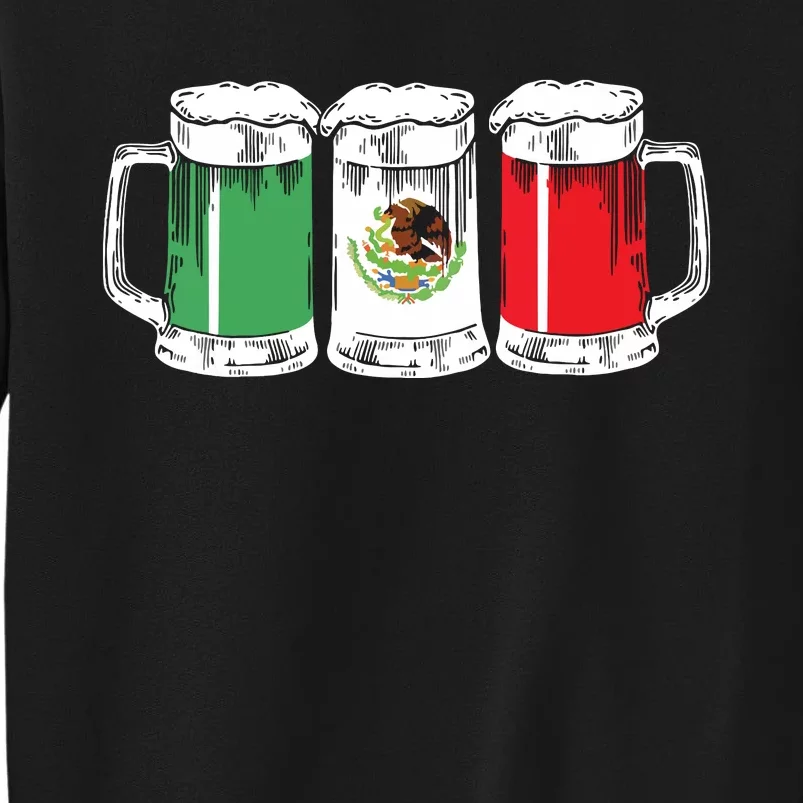 Viva Mexico Funny Beer Mexican Flag Cinco De Mayo Party Gift Tall Sweatshirt