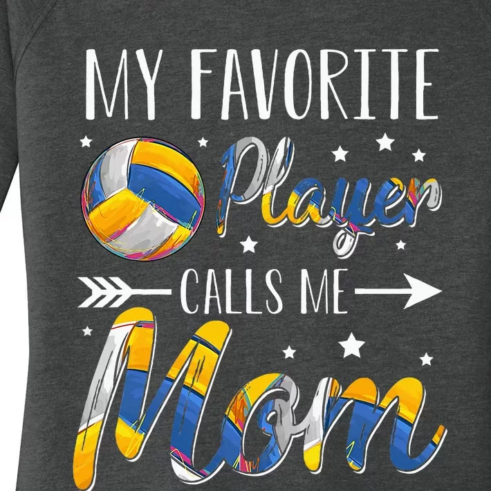 Volleyball My Favorite Player Calls Me Mom Women's Perfect Tri Tunic Long Sleeve Shirt