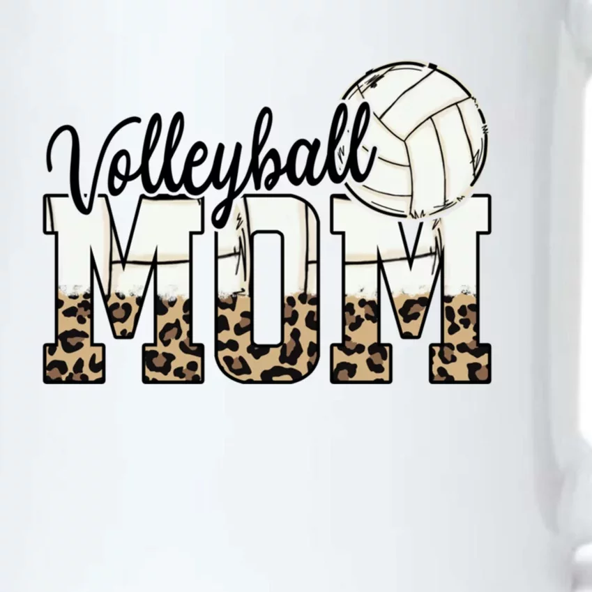 Volleyball Mom Funny Gift Funny Ball Mom Cute Letter Funny Gift Black Color Changing Mug