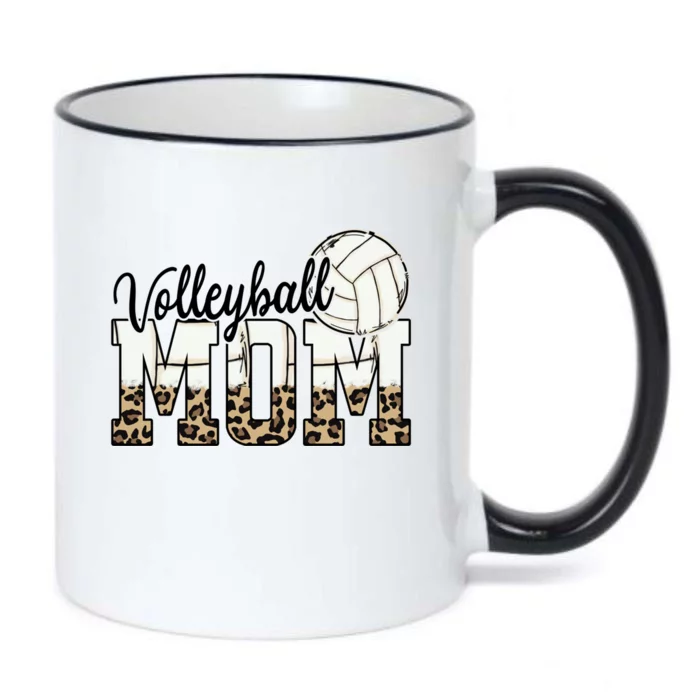 Volleyball Mom Funny Gift Funny Ball Mom Cute Letter Funny Gift Black Color Changing Mug