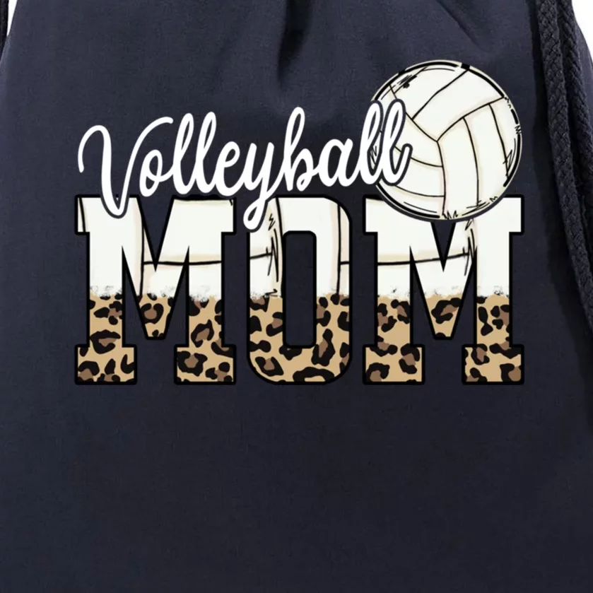 Volleyball Mom Funny Gift Funny Ball Mom Cute Letter Funny Gift Drawstring Bag