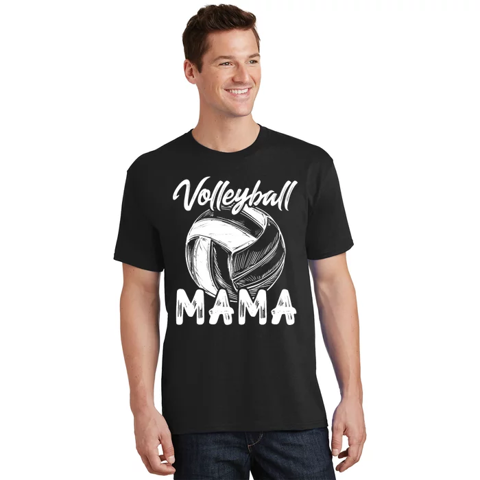 Volleyball Mama For Wo Family Matching Players Team Mom T-Shirt